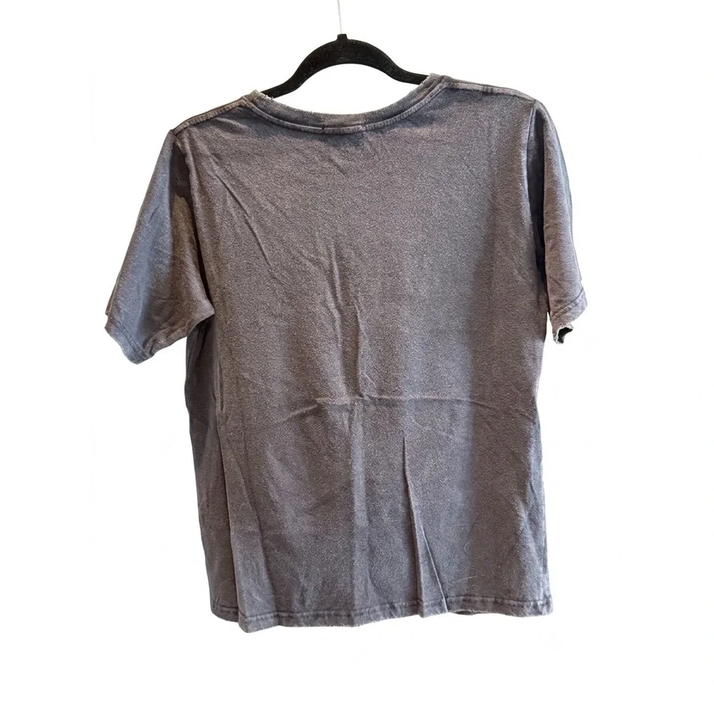 Refined Canvas American Spirit Eagle Graphic Tee Charcoal Gray Distressed Large - Picture 2 of 6